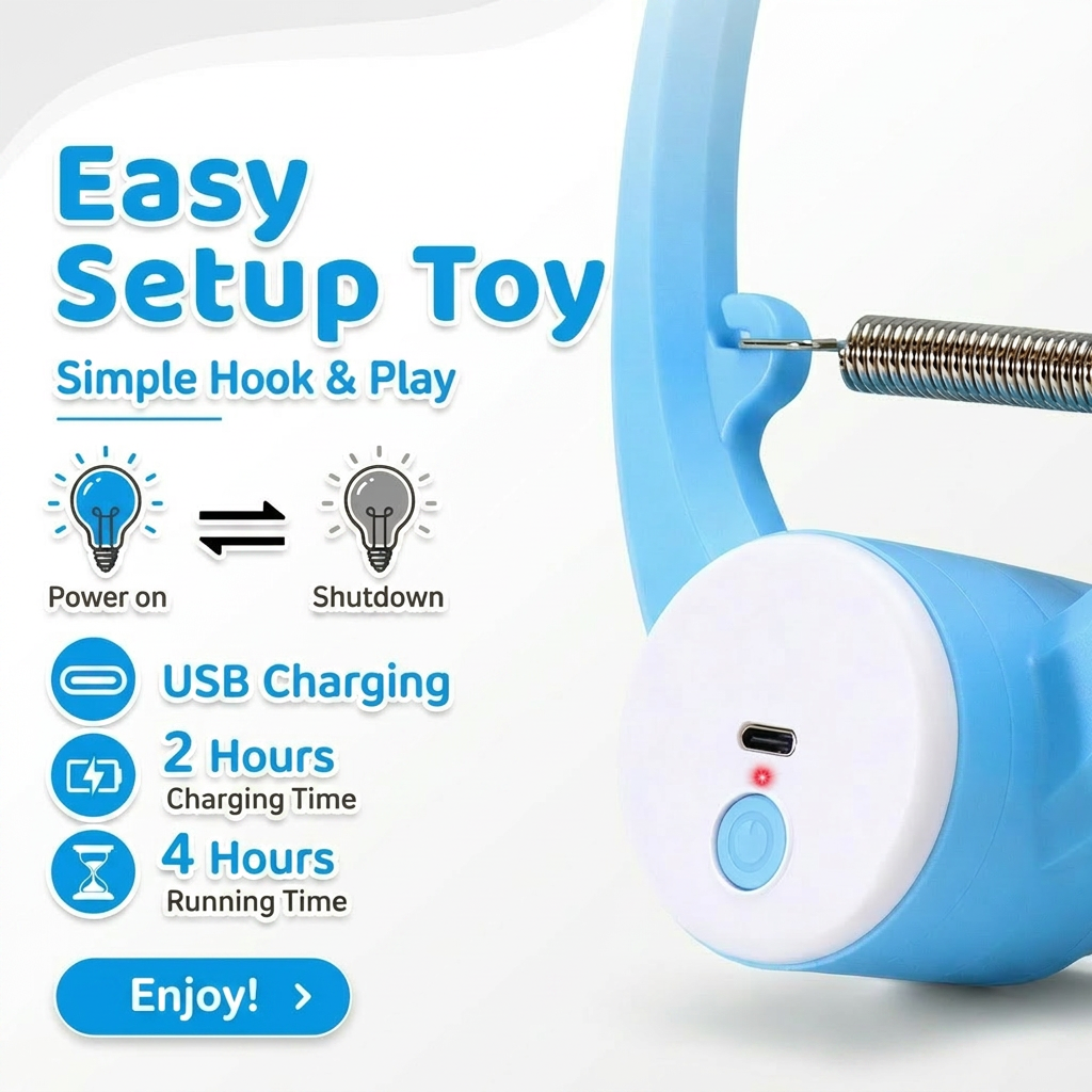 Electric USB Rechargeable Interactive Cat Toy